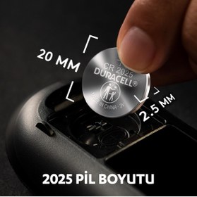 Resim Duracell CR2025 Dl 2025 Düğme Pil 5 Adet 