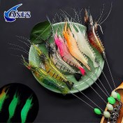Resim 3/7 adet ANFS Gerçekçi Karides Yemleri - Yeşil ve Pembe Çizgili Tasarımıyla Dayanıklı PVC Balık Yemleri, Bass, Crappie, Kerevit için Doğal Yüzme Eylemi - Noel, Sevgililer Günü, Babalar Günü Hediyeleri, Bass Balıkçılığı Yemleri, Doğal Yüzme Yemi, Canlı Yem Tasarımı, Yüksek Kaliteli Yem 