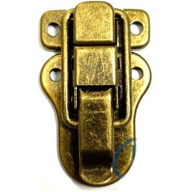 Resim Sandık, Kutu Klipsi, Ön Kilidi - 48x30mm, Antik, 100 Adet Çok Renkli 