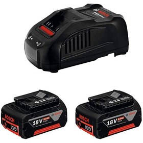 Resim Bosch Gal 1880 Cv Şarj Cihazı 2 X Gba 18 V 5 Ah Yedek Akü 