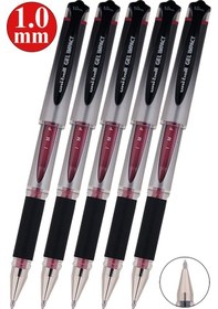 Resim Kırmızı İmza Kalemi 5 Adet Uniball Gel İmpact 1.0 Mm Roller Pilot Kalem Um-153s Roller Uçlu Likit Mürekkepli Pilot Kalem 
