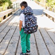 Resim Morikukko Patterned School Series Çocuk Siyah Sırt Çantası 