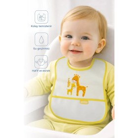 Resim Babyjem Poli Muşamba Mama Önlüğü Küçük Sarı 