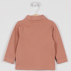Resim U.S. Polo Assn. U.s. Polo Assn Lisanslı Classic Açık Kahve Bebek Uzun Kol Yakalı Sweatshirt 