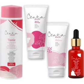Resim C'enta Beauty Yağlı Ciltler İçin Gece Bakım Kremi 50 ML + Gündüz Kremi 50 ML + Bha-Aha Serum 30 ML + Tonik 200 ML 