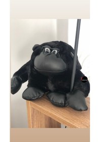 Resim Sevimli Goril Peluş Oyuncak 25 Cm Hediyelik Uyku Arkadaşı Siyah 