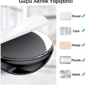 Resim Mcreative Çok Amaçlı Kablo Tutucu Akrilik Güçlü Yapışkanlı Organizer Düzenleyici 16 Parça Set Kolay Kullanımlı 