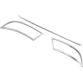 Resim Drs Tuning Skoda Superb Krom Egzoz Çıkışı 3 Parça Set 2015-2019 