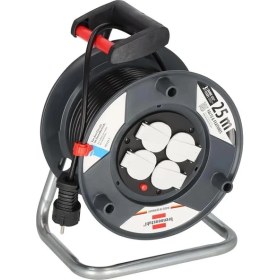 Resim Garant E Kablo Makarası (25 M Kablo, Siyah, Özel Plastikten, Iç Mekanda Kullanım Için 