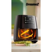 Resim Siyah Airfryer 0.8kg, 4.1l Kapasiteli, Sağlıklı ve Pratik Kullanım Sağlar 