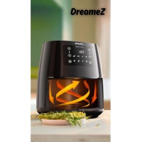 Resim Siyah Airfryer 0.8kg, 4.1l Kapasiteli, Sağlıklı ve Pratik Kullanım Sağlar 