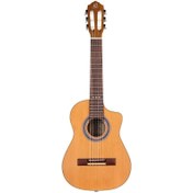 Resim Ortega RQ39E Requinto Series Cutaway Elektro Klasik Gitar (Natural) 