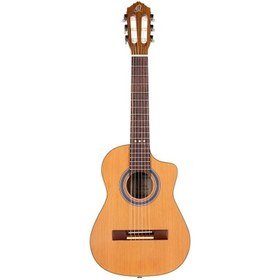 Resim Ortega RQ39E Requinto Series Cutaway Elektro Klasik Gitar (Natural) 