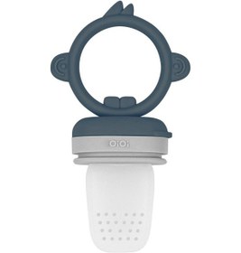 Resim Oioi Silikon Püre Meyve Sebze Emziği Deep Blue / Powder Grey 