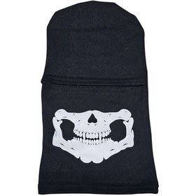 Resim Motosiklet-bisiklet Termal Yüz Maskesi Kuru Kafa-2643 Siyah 