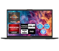 Resim Asus Vivobook Go 15 R5 7520U 16GB 1TB SSD 15.6 İnç Fdos E1504FA-NJ1465 004 Dizüstü Bilgisayar Lacivert 