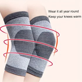 Resim 2 Adet Sıcak Tutucu Dizlik, Nefes Alabilen Esnek Rahat Dizlikler Erkek ve Kadınlar İçin, Tüm Mevsim Kullanımı, Evde, İşte, Spor ve Fitness için Uygun, Tek Beden Herkese Uyumlu, Gri 