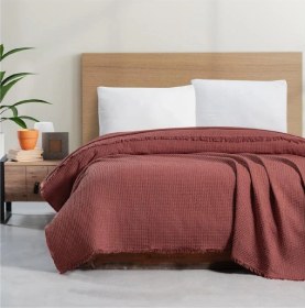 Resim Schafer Home Waffle Pike 200x220 Cm-kiremit Açık Bej 