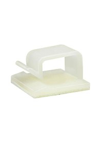 Resim Wcl1258 Kablo Sabitleme Kelepçesi Klipsi Yapışkanlı Duvar Kablo Tutucu 19 x 19 x 12 MM Şeffaf 30 Adet 