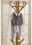 Resim Babyhola Yelekli Kravatlı Erkek Bebek Patikli Tulum 13852 001 