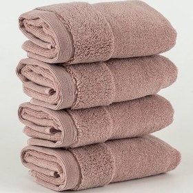 Resim Soley Hermoso %100 Pamuk 4'lü Misafir / Mutfak Havlusu Seti Gül Kurusu 