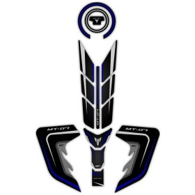 Resim Gp Kompozit Yamaha Mt-07 2018-2020 Uyumlu Tank Pad Seti Mavi (522061820) 