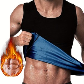 Resim Erkekler için Antrenman Korse Yeleği - Nem Çeken Kolsuz Spor Gömlek, Her Mevsim İçin Orta Esneklikte Polyester, Koşu ve Fitness - Makinede Yıkanabilir Düz Renk Tasarım, Atletik Sıkıştırma Giysi | Şık Spor Görünüm | Nefes Alabilen Kumaş, Antrenman Aksesuarları 