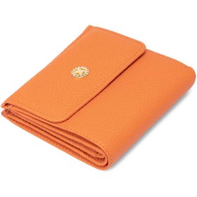 Resim Turuncu Deri Kadın Cüzdan - S1CB00005627-J35 