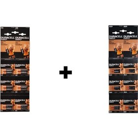 Resim Duracell AA Kalem Pil 12'li + AAA Ince Kalem Pil 12'li 