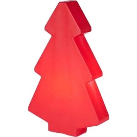 Resim Lightree Kırmızı Işıklı Dekoratif Yılbaşı Ağacı (H 100cm) 
