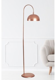 Resim Lambader Eskitme Metal Gövde Modern Tasarım Ayarlanabilir Başlık Yerden Dekoratif Aydınlatma 160 Cm - Bakır 