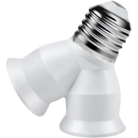 Resim MarkEntegra E27 Duy Çoğaltıcı - Tek Duydan Iki E27 Lamba Bağlantısı 