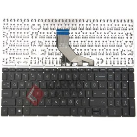 Resim Afila Hp Spectre X360 15-DF000, 15-DF0000NF, 15-DF0000NO Uyumlu Notebook Klavyesi (Siyah TR) 