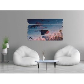 Resim Anime Kız Rüzgar Türbini Kuşlar Mdf Tablo 0033 Model E 