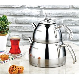 Resim Evimsaray Çaydanlık Takımı Venüs Sade Orta Boy 