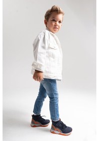 Resim Mnpc Erkek Çocuk Lacivert Hakiki Deri Suya Dayanıklı Günlük Bot 25k4b11062324 Lacivert 