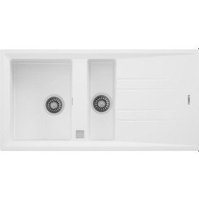 Resim Teka Stone 60 B-TG 1½B 1D Granit Eviye Beyaz 
