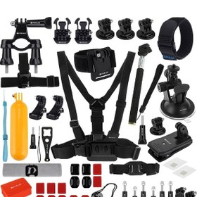 Resim GoPro Kamera için Puluz 53'ü 1 Arada Aksesuar Kit Çok Renkli 