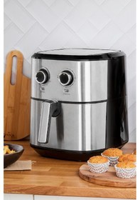 Resim Karaca Multifry Inox Double Pan Airfryer 5,5 Litre Xl 