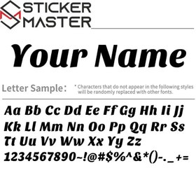Resim Kişiye Özel İsim Sticker | Kask Vizörü ve Motor İçin Özel Yazı- Her Renk - Altın 