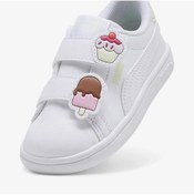 Resim Puma Smash 3.0 Badges Bebek Beyaz Sneaker 