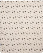 Resim Sevi Bebe Organik Müslin Battaniye Gri Yıldız 120X100 Cm Gri 