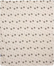 Resim Sevi Bebe Organik Müslin Battaniye Gri Yıldız 120X100 Cm Gri 