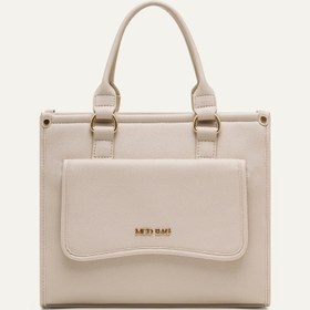 Resim Milena Bej E. Deri Bebek Çantası 