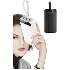 Resim 50.000 Mah Powerbank Turbo Hızlı Led Göstergeli Android Apple Uyumlu iOs Taşınabilir Askılı Çok Renkli 
