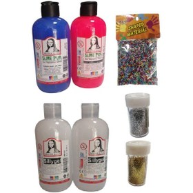 Resim Slime Slaym Yapma Seti 250Ml 4 Adet + Toz Sim 2 Adet + Köpük N11.151 