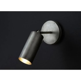 Resim Mylıghts Retro Rustık Mafsallı Ledlı Spot Aplık Gri Patınalı LED Ampul Dahıldır Gun Isıgı 