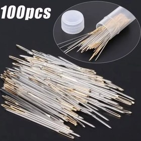 Resim 100 adet Çeşitli Boyutlar #22/24/26 Paslanmaz Çelik Dikiş İğneleri - Dayanıklı, Keskin Uç, Kolay Dikiş ve Nakış Yapımı İçin İdeal, Kumaş, Çapraz Dikiş ve DIY El Sanatları İçin, Kumaş İğneleri | Dikiş Malzemeleri | Dayanıklı Yapı 