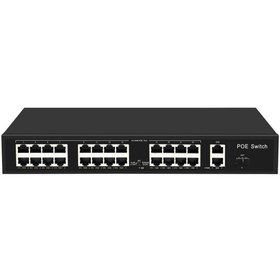 Resim Genel Markalar 24 Port 10/100 Poe Swıtch 2 Up Lınk 1 Sfp Girişli 300w 