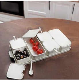 Resim Kosova Porselen 6'lı Kahvaltılık Beyaz 